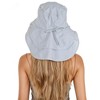 Anna-Kaci Womens Sun Hat Wide Brim Bucket Hats with Neck Flap and Ponytail Hole for Summer Beach Fishing Hiking - 3 of 4