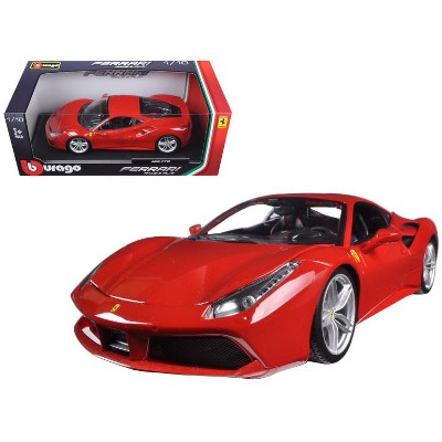 Ferrari 488 GTB Red 1/18 Diecast Model Car by Bburago