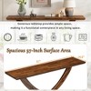 57'' Narrow Console Table,Cross-Leg Design Entryway Table, Thin Sofa Table, Side Table, Display Table, for Hallway, Bedroom, Living Room, Foyer - 3 of 4