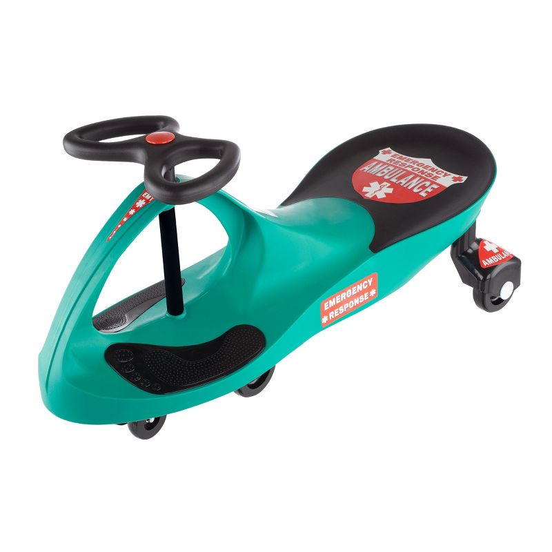 Toy Time Ambulance Wiggle Car Ride-On Toy - Green, 1 of 11