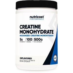 Nutricost Creatine Monohydrate Powder | Pure Micronized Creatine Monohydrate Powder For Pre- and Post-Workout - 1 of 4