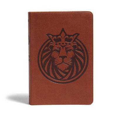 KJV Kids Bible, Lion Leathertouch - by  Holman Bible Staff (Leather Bound)