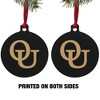 Oakland University Secondary Logo Aluminum Holiday Christmas Tree Ornament - 2 of 4