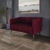 ChaletPosh Velvet Love Seat - 2 of 4