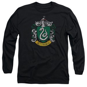 Men’s Harry Potter Slytherin Crest Long Sleeve T-Shirt - 1 of 4