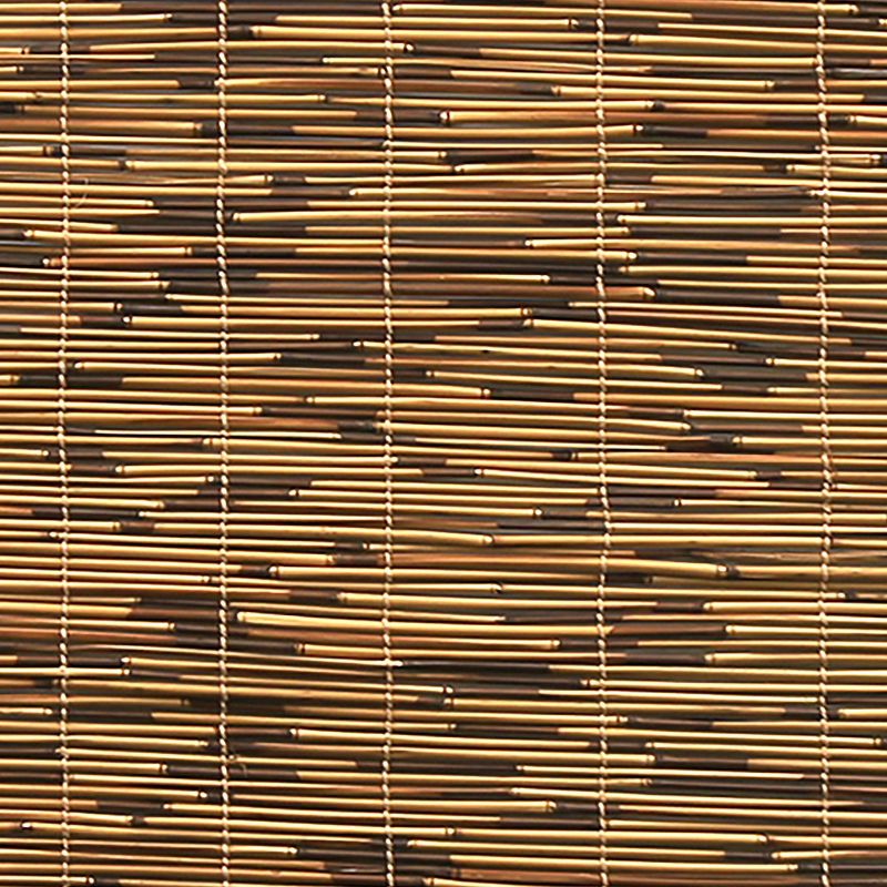 Hyman Light Filtering Outdoor Cord Free Reed Rollup Horizontal Blinds Brown, 5 of 8