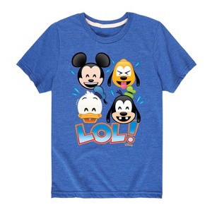 Boys' - Disney - Lol Emojis Short Sleeve Graphic T-Shirt - 1 of 4