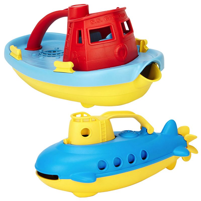 Green Toys Eco-Friendly Submarine and Tug Boat Set, 1 of 4