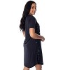 Star Wars Women's Neon Logo Nightgown Pajama Sleep Shirt Black - 4 of 4