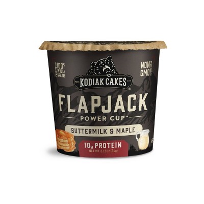 Kodiak Cakes Protein Pancake Flapjack Power Cup - Buttermilk and Maple  Pancake Cups - Pancake Mix Just Add Water for Easy to Prepare Breakfast on  the Go Cups, 2.15oz (Pack of 12)