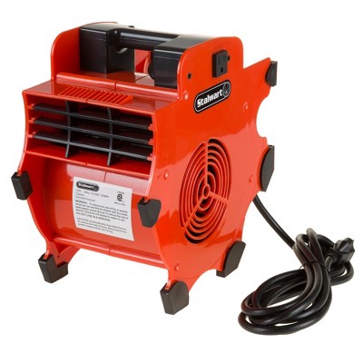 Stalwart Portable Adjustable Blower with 3 Speed Industrial Fan RED