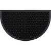 Evideco French Home Goods Half-Round Outdoor Door Mat Wilson- Heavy Duty Polyester, Non-Slip, Low Profile - 2 of 4