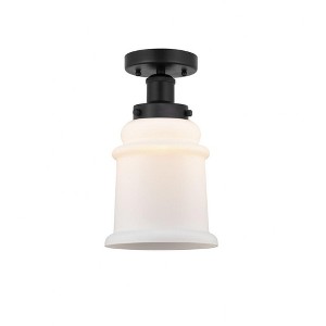 Canton - 1 Light Semi-Flush Mount In Industrial Style-11 Inches Tall and 6 Inches Wide - 1 of 1