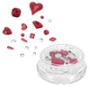 Unique Bargains Women's Fashion Rhinestone Nail Supplies Red White 1 Set - 4 of 4