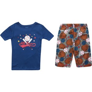 PRINCE OF SLEEP Boys' Short Sleeve Cotton Pajama Sets - 1 of 1