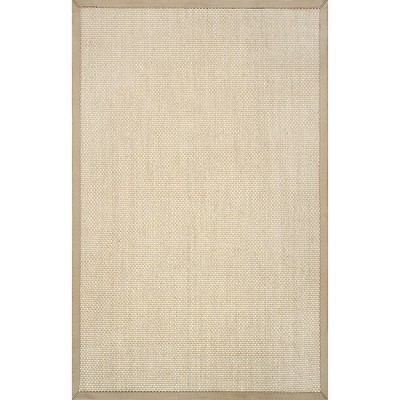 Bucolic Handmade Sisal and Cotton 3' x 5' Natural Area Rug