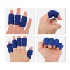 Unique Bargains Breathable Finger Sleeves Thumb Braces Support Elastic Compression Protectors for Arthritis Trigger Finger 20 Pcs - 4 of 4