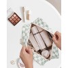 Narwey Large Checkered Travel Toiletry Bag Women Toiletries Bag Skincare Bag Makeup - 3 of 3