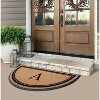 A1HC Natural Coir & Rubber Hand Flocked Large Monogrammed Door Mat 36" X 72" Thick Durable Doormats - 2 of 4