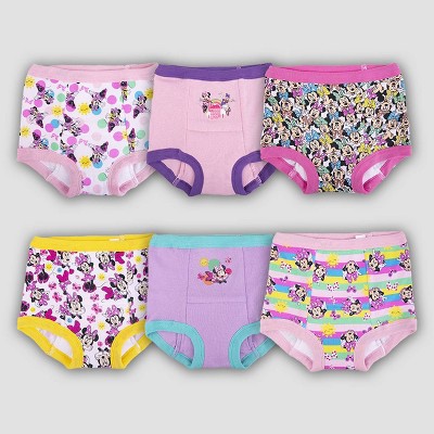 Toddler Girls' Minnie Mouse 6pk Training underwear 2T