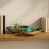 Decorative Metal Oval Bowl for Coffee Table Decor - Centerpiece Table Decorations and Home Decor Accents - Set of 2, 5", 4" - 3 of 4