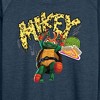 Women's - Teenage Mutant Ninja Turtles - Michelangelo AKA Mikey Lightweight French Terry Wide Neck Long Sleeve Shirt - 2 of 4