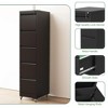 Munora - 5-Drawer Vertical File Cabinet with Lock & Wheels - Heavy Duty for A4/Letter/Legal Files - Black - 4 of 4