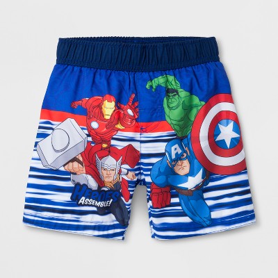 boys avengers swim trunks