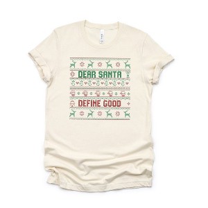 Simply Sage Market Women's Santa Define Good Short Sleeve Graphic Tee - 1 of 2