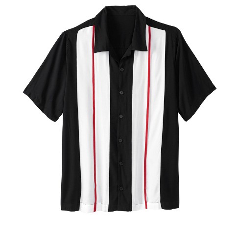 Kingsize Men's Big & Tall Short-sleeve Colorblock Rayon Shirt - Big ...
