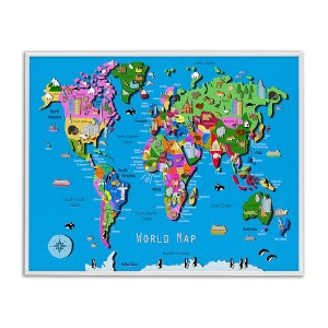 Stupell Industries Educational World Map, 20" x 16" - 1 of 4