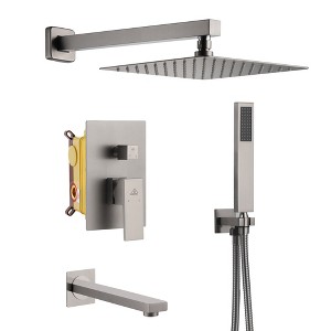 CASAINC 1-Spray 10 Inch Wall Mount Dual Shower Heads - 1 of 4
