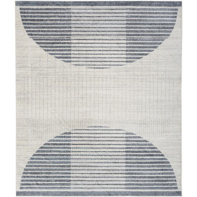 Nourison Washable Astra Semi Circles Mid-Century Modern Indoor Flatweave Area Rug