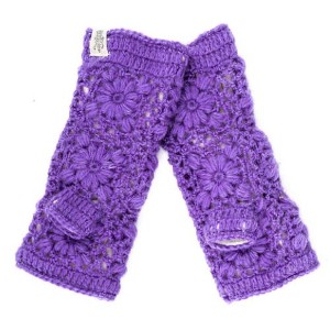 Flower Crochet Handwarmers_Nirvanna Designs - 1 of 4