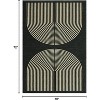 coucheta Modern Geometric Area Rug, Soft Washable Non Slip Low Pile Floor Carpet Indoor Arch Rug, for High Traffic Area, Bedroom, Kitchen,Living Room - 2 of 4