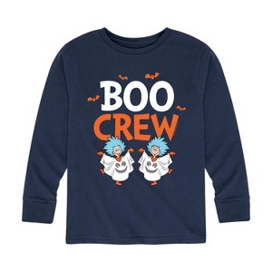 Boys' - Dr. Seuss - Boo Crew Thing 1 and 2 Long Sleeve Graphic T-Shirt - 1 of 4