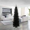 Gulches Green and White PreLit LED Flocked Hinged Artificial Spruce Christmas Tree with Multi-Color Lights and  Flashing Modes - 2 of 4