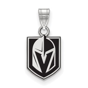 Black Bow Jewelry Sterling Silver Vegas Golden Knights NHL Small Pendant - 1 of 2