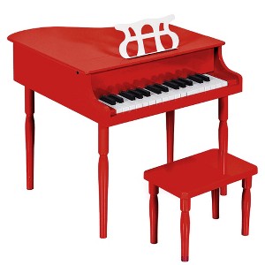 Best Choice Products Kids Classic 30-Key Mini Piano w/ Lid, Bench, Folding Music Rack, Song Book, Stickers - 1 of 4
