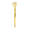 14K Yellow Gold Plated Silver Miracle Set Diamond Ring - 4 of 4