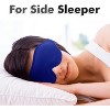 Weighted Eye Mask for Sleeping for Men and Women, Ideal for Lash Extensions, Travel Blackout Night Blindfold with Adjustable Strap - 2 of 4