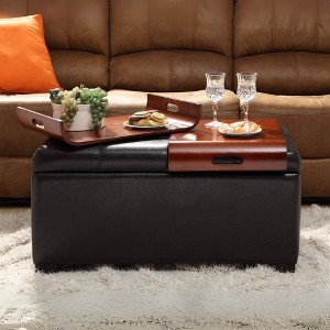 Storage Ottoman with Trays - Breighton Home - 1 of 4