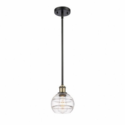 Rochester - 1 Light Stem Hung Mini Pendant In Industrial Style-7.88 Inches Tall and 5.88 Inches Wide