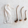 Storied Home Wood Ladles in Drawstring Bag, Natural - 3 of 4