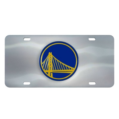 NBA Golden State Warriors Stainless Steel Metal License Plate