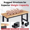 GOTGELIF WB0102-Pro 60" 2000Lbs Adjustable Height Work Bench Tool Table with Power Outlet for Garage Used - 4 of 4