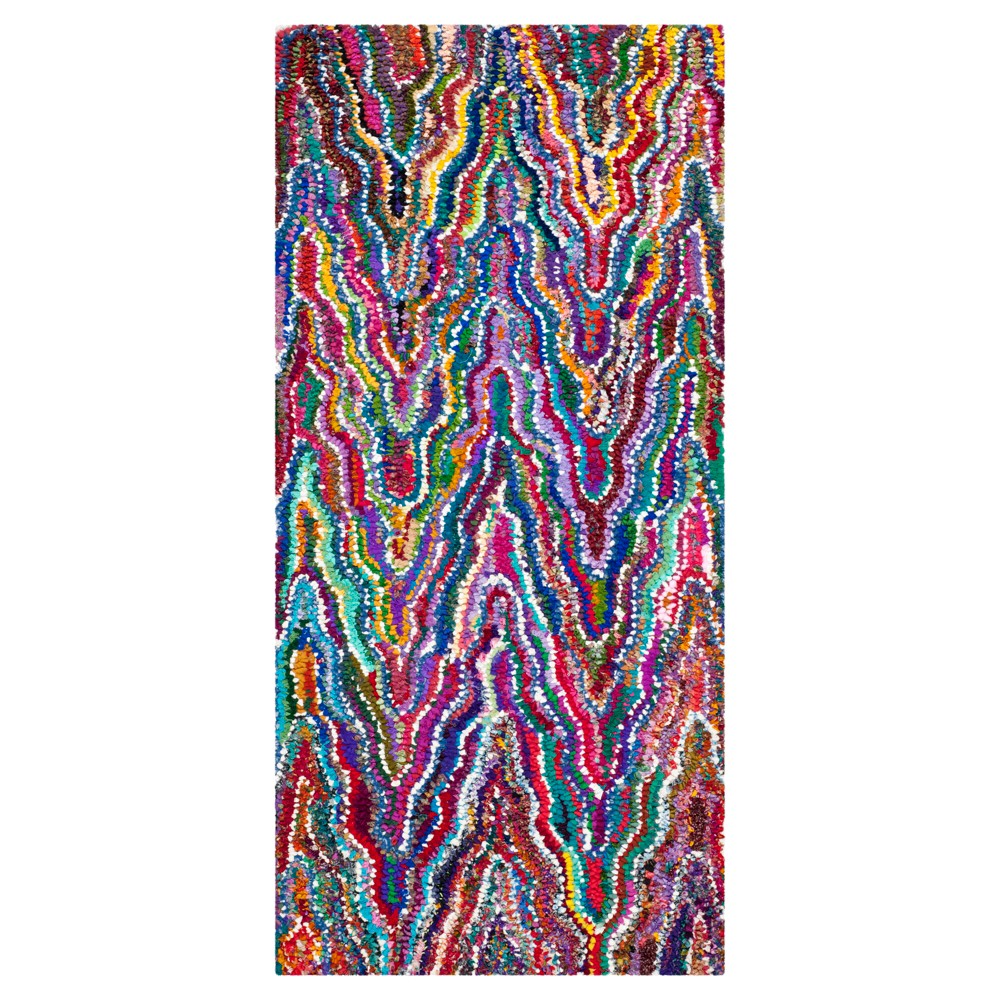 Stripes Tufted Accent Rug 2'3inx5' - Safavieh