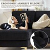 MOONMISS 104" Sectional Couches for Living Room Modular Sofa with Double Chaise U- Shaped Sofa Set with Corduroy Fabric for Living Room - 2 of 4