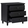 ORRD 3-Drawer Nightstand Storage Wood Cabinet - 3 of 4