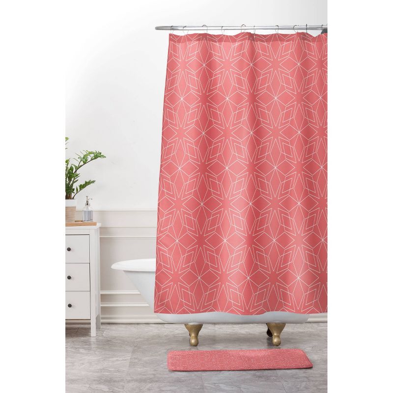 Mirimo Celebration Shower Curtain Coral - Deny Designs, 4 of 5